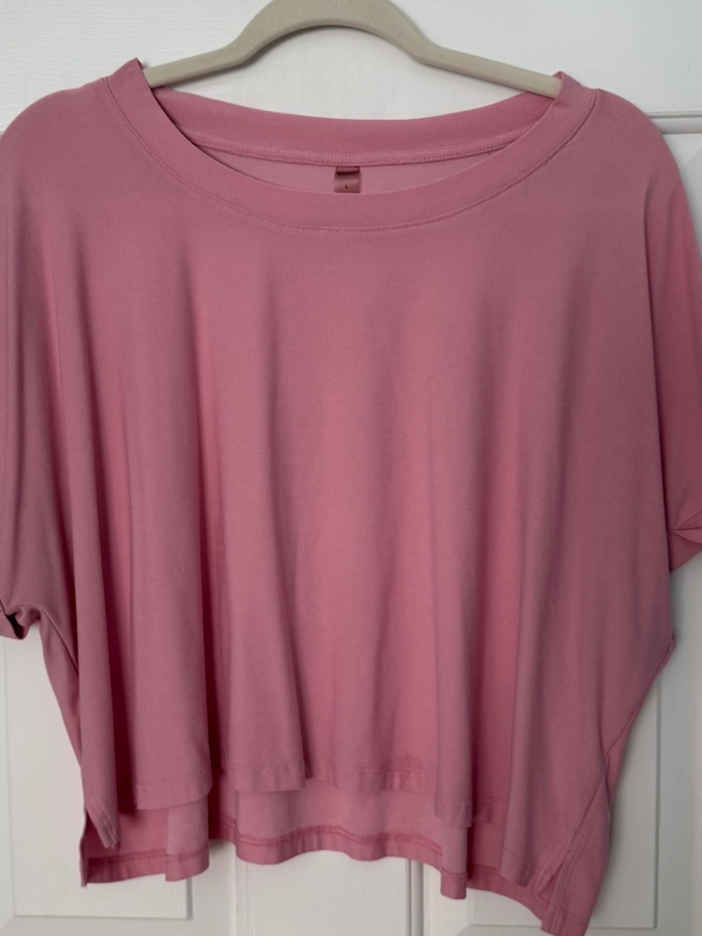 Beyond Yoga | Super Soft Oversized Cropped Tee | Pink | Size L